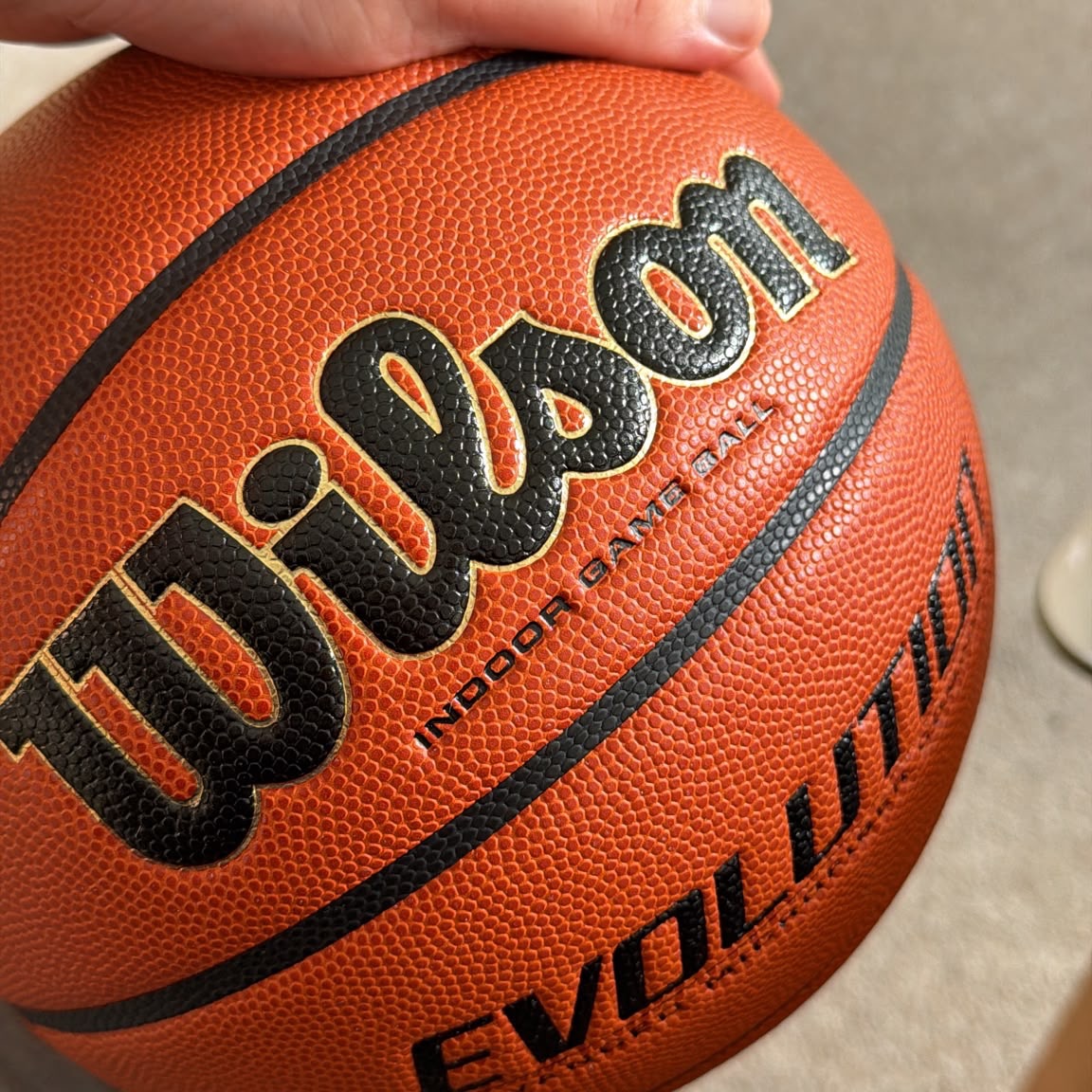 Basketball close-up